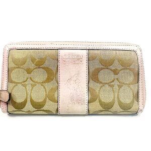 Coach CC Mongramm Zippy Wallet